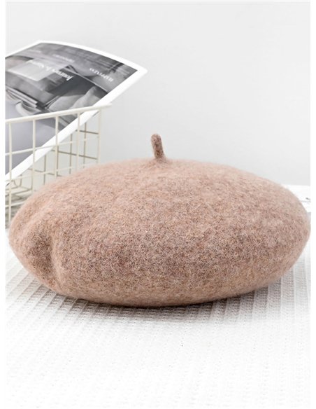 Boina punto efecto lana