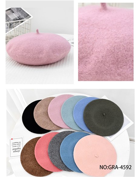 Boina punto efecto lana