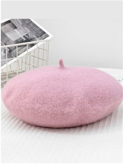 Boina punto efecto lana