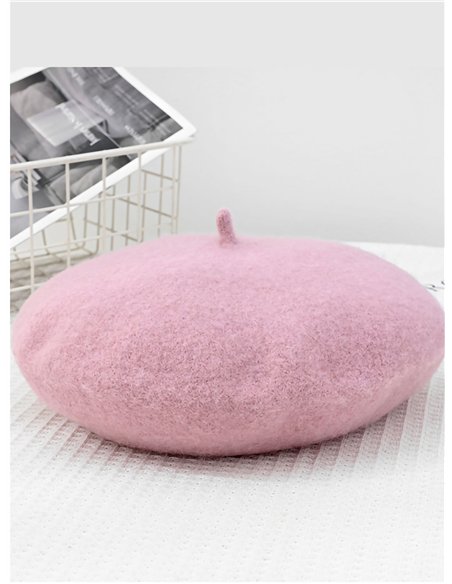 Boina punto efecto lana