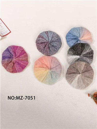 Boina jaspeada degradada con brillo 2