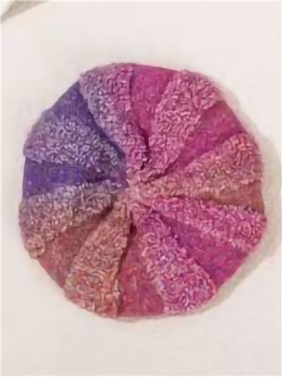 Boina jaspeada degradada con brillo