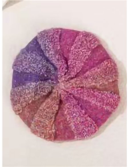 Boina jaspeada degradada con brillo