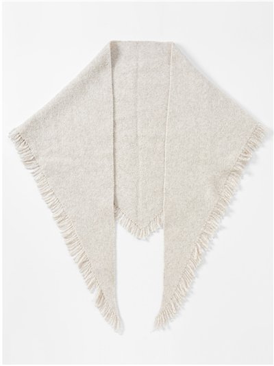 Chal triangular con flecos