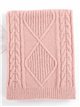 Soft cable‑knit scarf