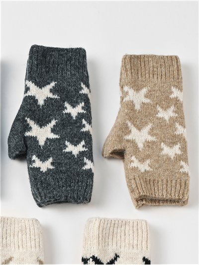 Manoplas de punto estrellas 2