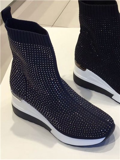 Bota deportiva calcetín con strass