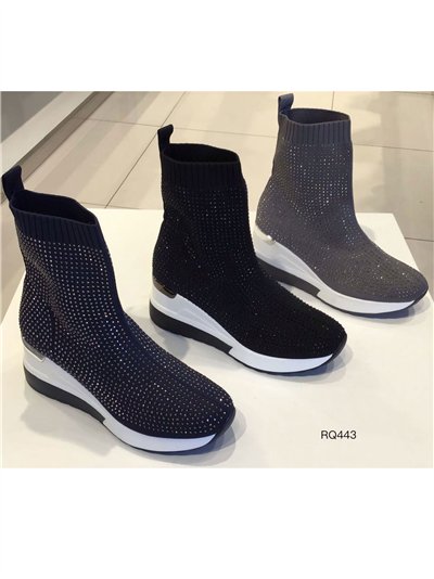Bota deportiva calcetín con strass 2