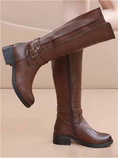 Bota hípica con hebilla