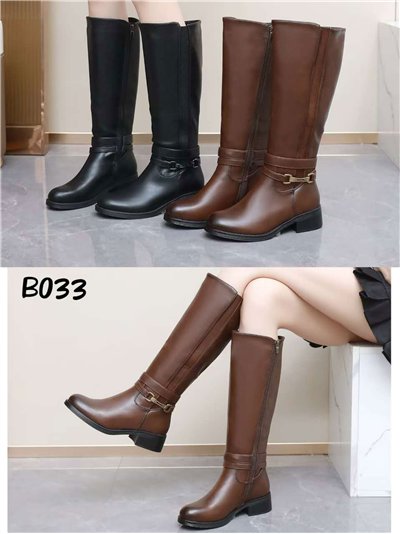 Bota hípica con adorno metálico 2