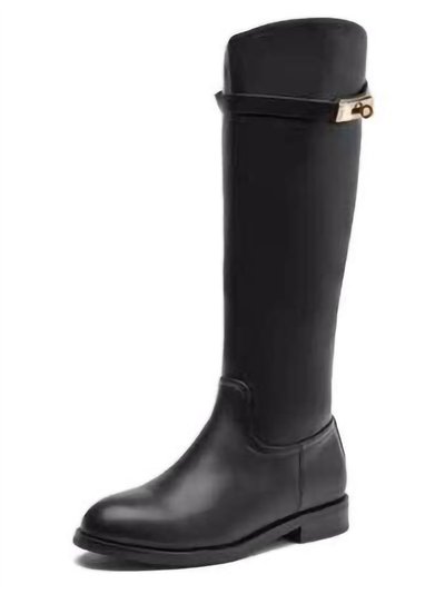 Bota hípica con adorno metálico