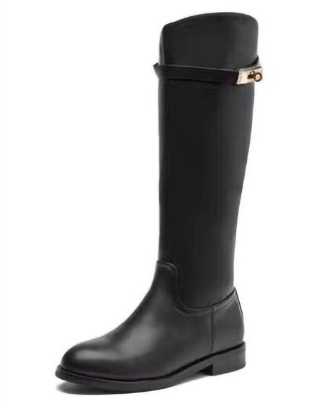 Bota hípica con adorno metálico