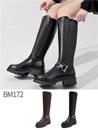 Bota hípica suela track con herraje 2