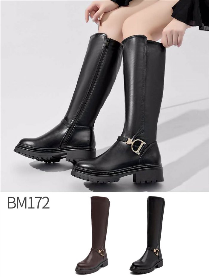 Bota hípica suela track con herraje