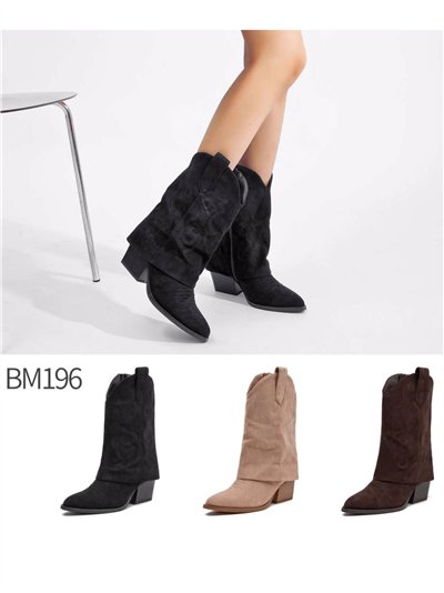 Bota cowboy con solapa 2