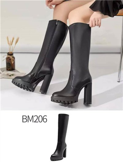 Bota alta tacón alto plataforma 2