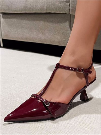 Sandalia slingback con tira en T