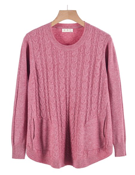 Jersey trenzas y bolsillos