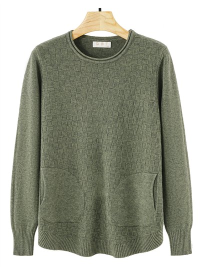 Jersey con textura y bolsillos