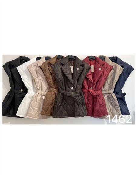 Chaleco acolchado con cinturón