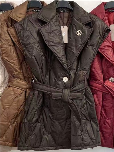 Chaleco acolchado con cinturón 2