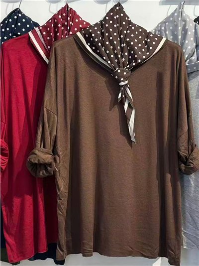 Jersey soft pañuelo lunares 2