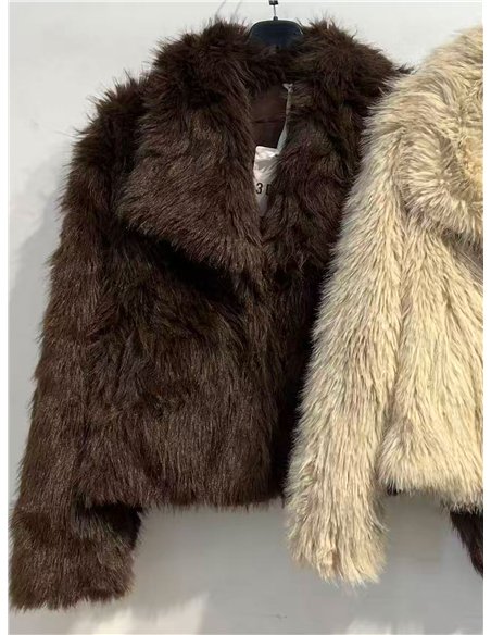 Chaqueta corta de pelo