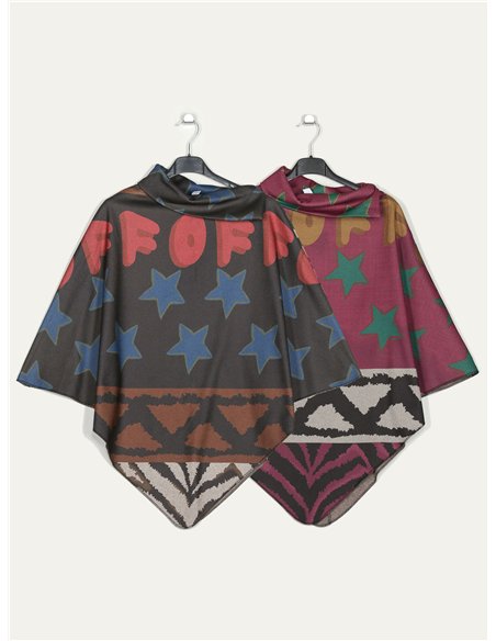 Poncho soft estrellas