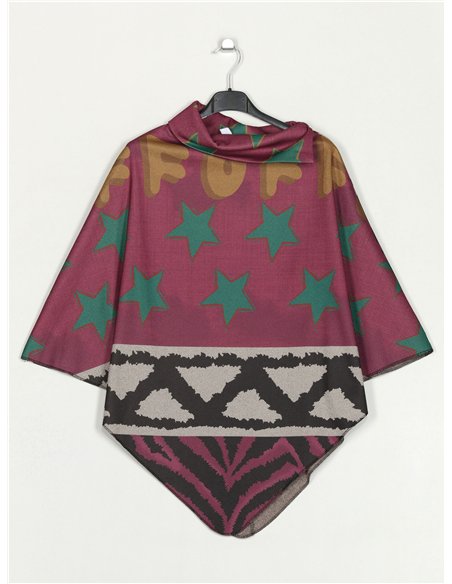 Poncho soft estrellas