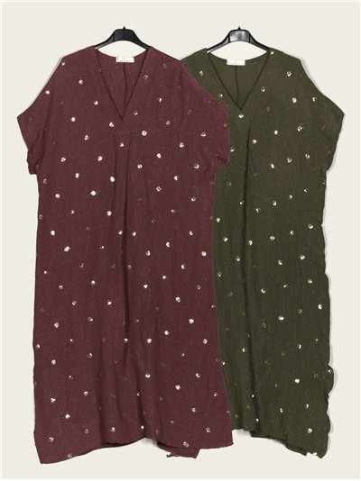 Vestido largo lentejuelas