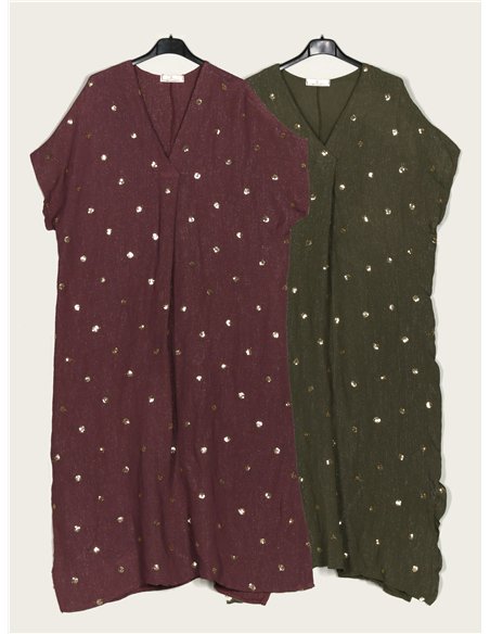 Vestido largo lentejuelas