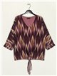 Blusa amplia zig-zag gasa
