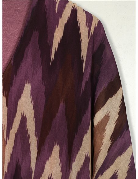 Blusa amplia zig-zag gasa