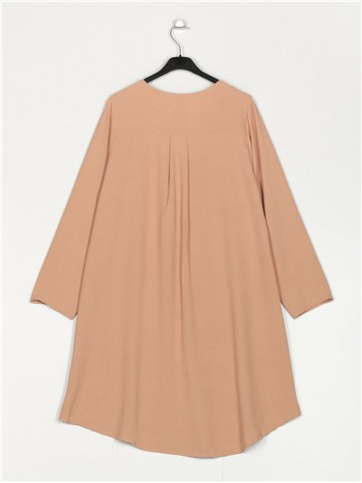 Vestido liso botones 2