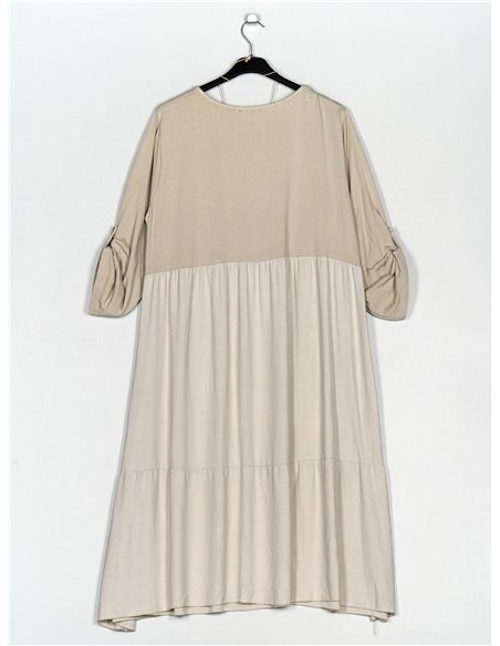 Vestido combinado amplio