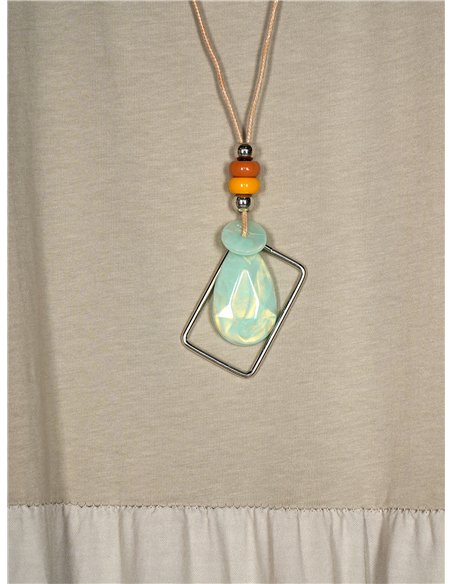 Vestido combinado amplio