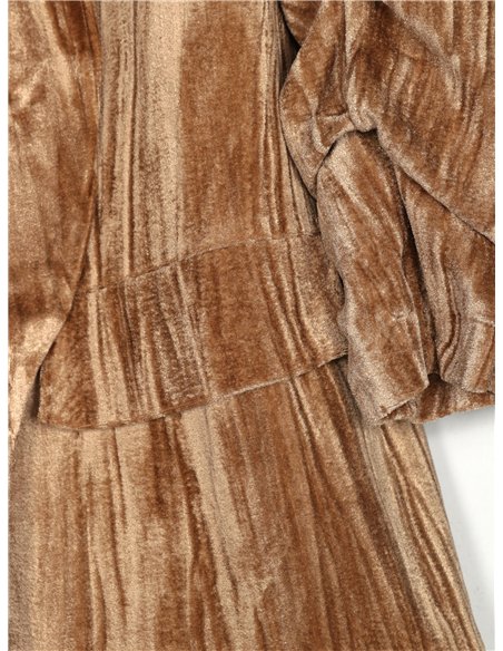 Blazer terciopelo manga remangada