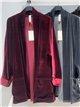 Chaqueta kimono de terciopelo con bolsillos