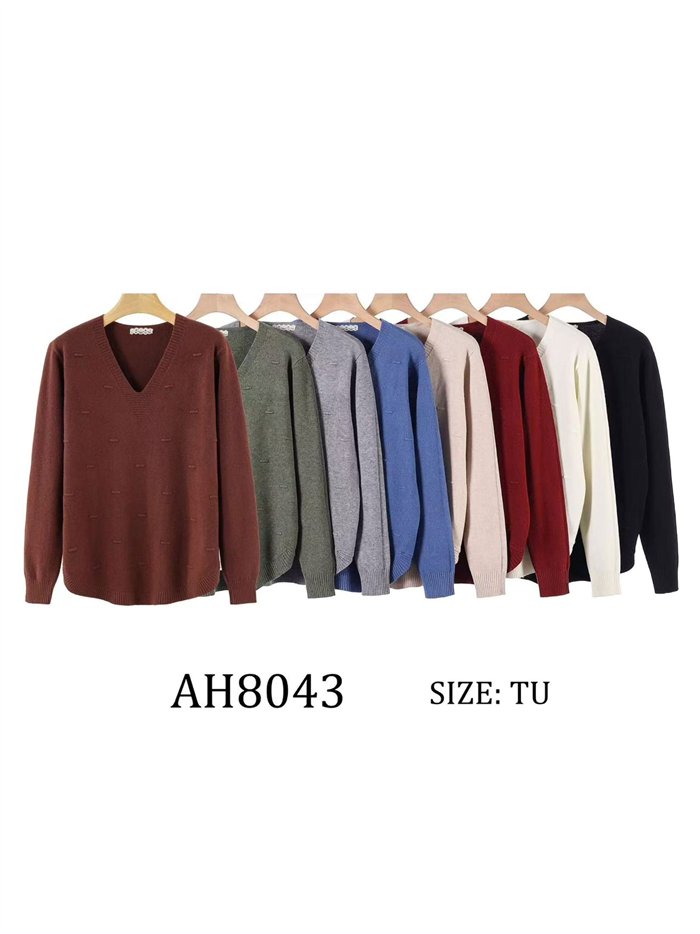 Jersey textura escote pico