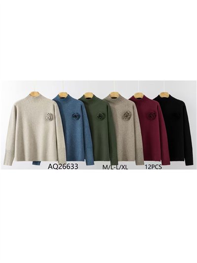 Jersey amplio broche de flor 2