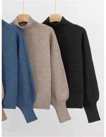 Jersey amplio estructura cuello perkins