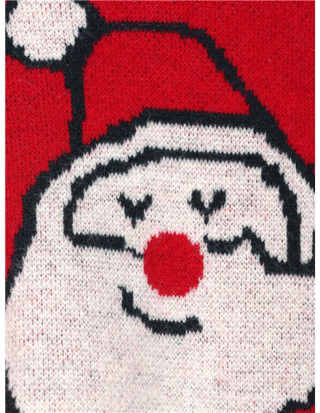 Jersey navideño papá noel cuello pico