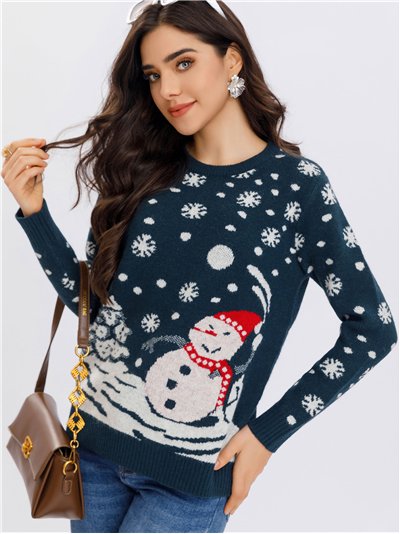 Jersey navideño muñeco de nieve