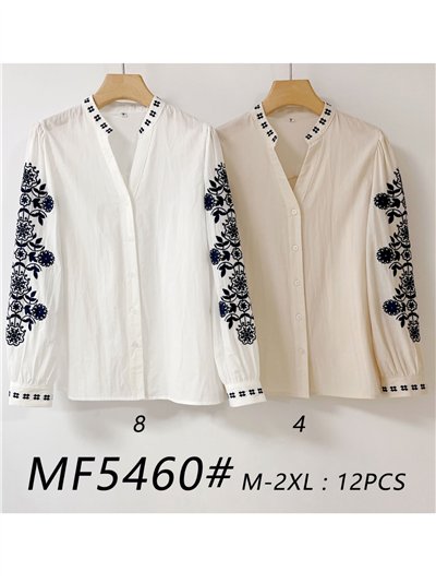 Camisa mangas bordadas 2