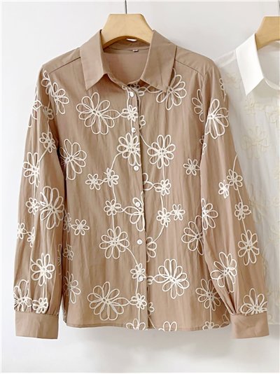 Camisa bordado floral