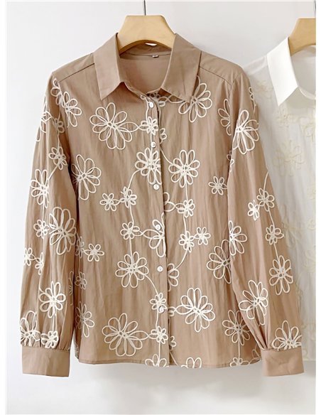 Camisa bordado floral