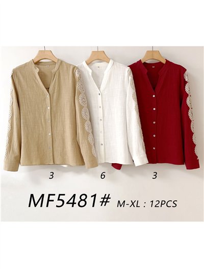 Camisa manga encaje 2