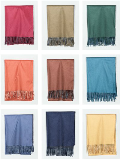 Bufanda reversible flecos 2