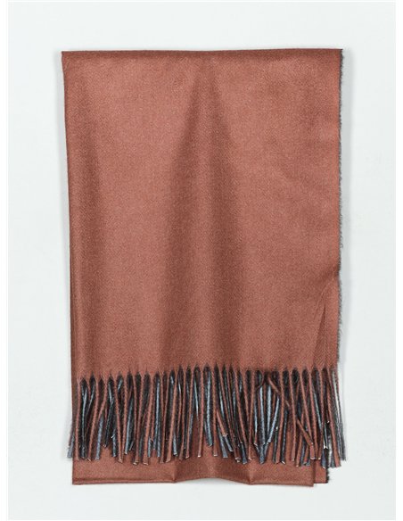Bufanda reversible flecos