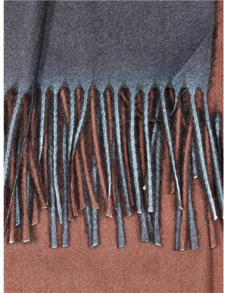 Bufanda reversible flecos